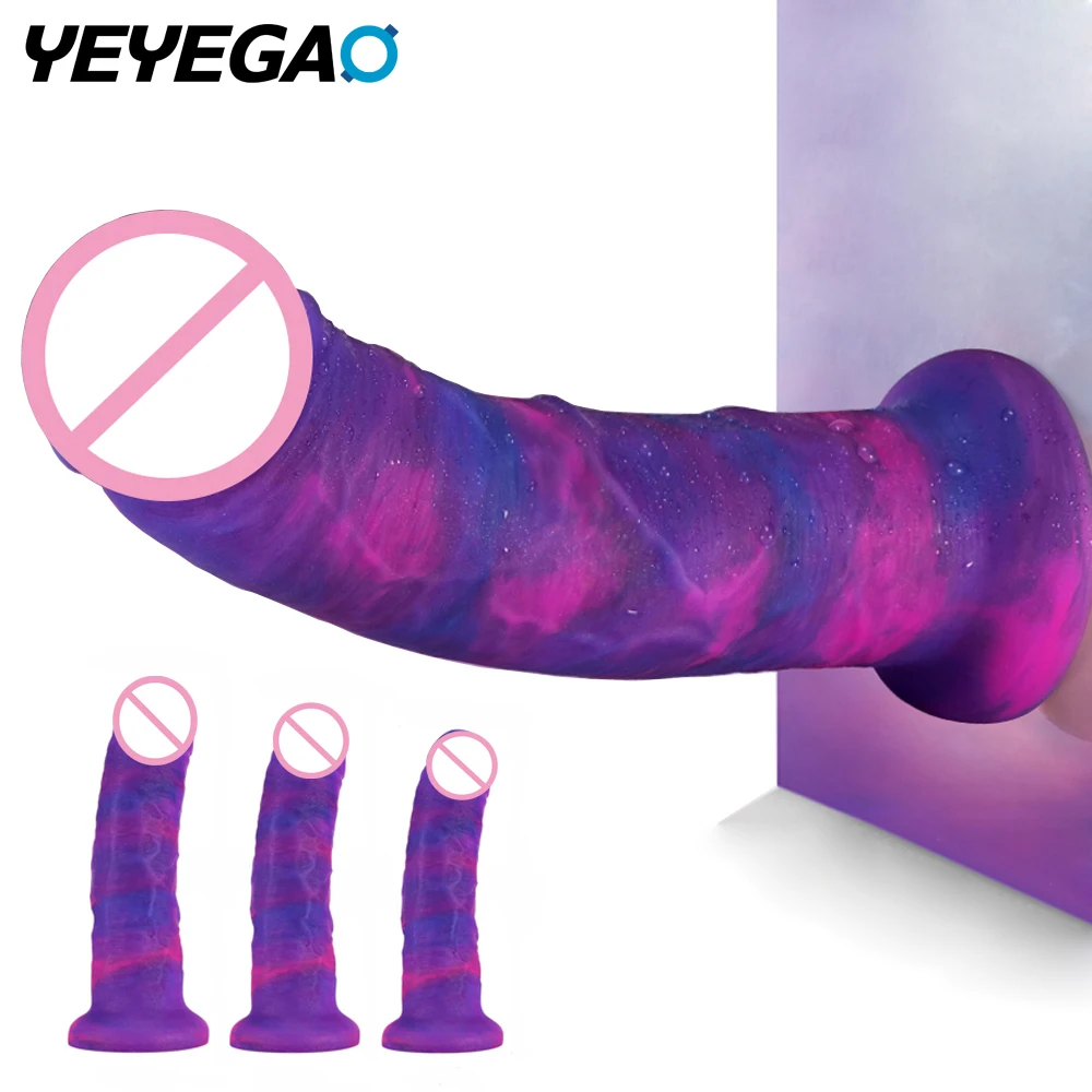 Realistic Dildo with Large Upturned Glans for G-spot Stimulation,Huge Dildo Adult Sex Toy Thick Penis Anal Play