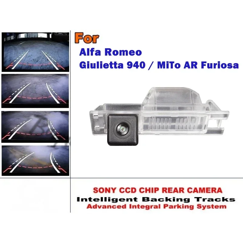 

For Alfa Romeo Giulietta 940 / MiTo AR Furiosa Dynamic Tracks HD Car Vehicle Backup Cameras CCD Night Vision Rear View Camera