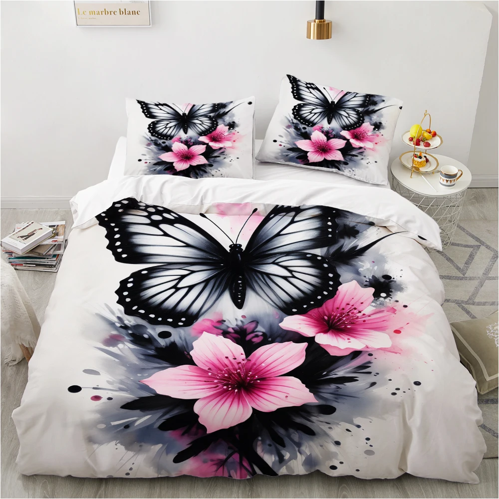 Set Seprai Kupu-kupu Putih dan - Home Textiles Europe ulasan dan harga
