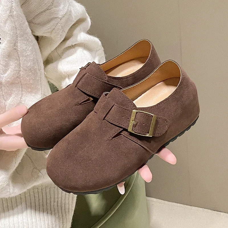 

Cork Suede Mule Slippers Women's Fashion Women's Clogs Classic Cork non-slip outdoor slippers with arch support 2025