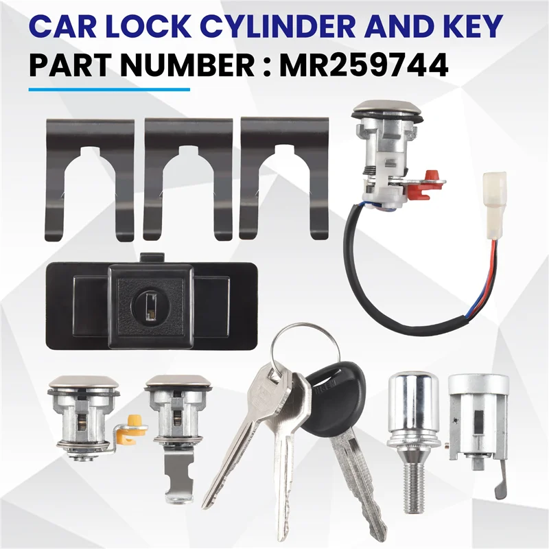 

Car Lock Cylinder & Key For Mitsubishi Pajero Shogun Montero MK2 V31 V32 MR259744