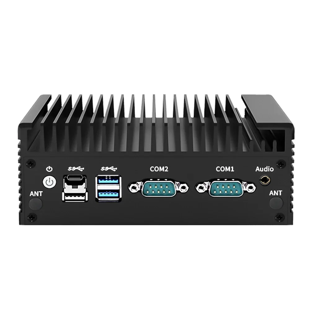 BKHD 2xi226-V 2.5G Intel N100 Mini PC senza ventola 2 * COM NVMe 2 * HD 1 * DP Raffreddamento efficiente Router firewall solido Computer industriale
