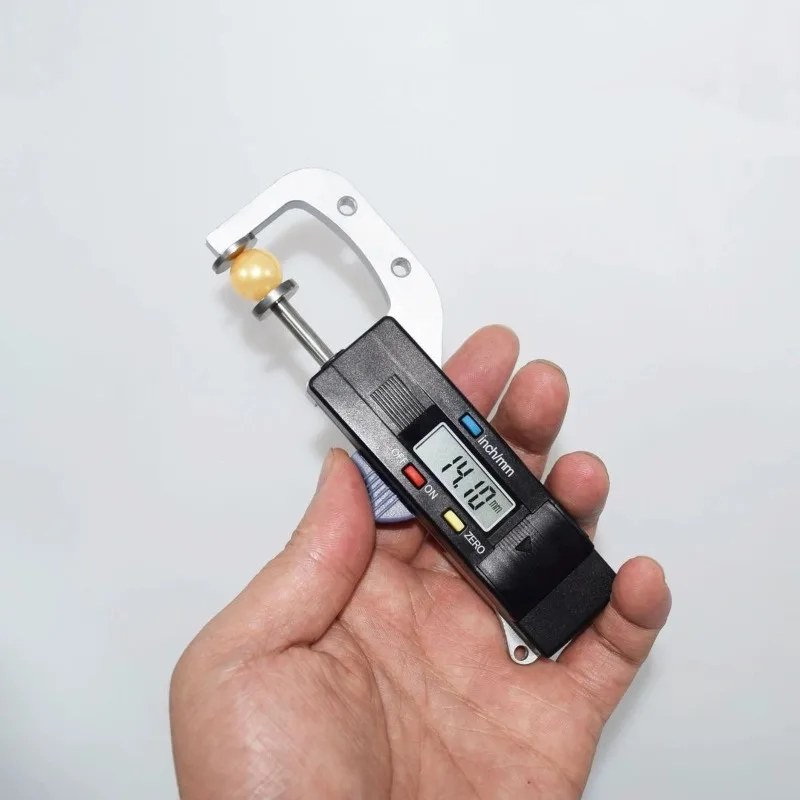 Digital Thickness Gauge Thickness Gauge Horizontal Type Electronic Digital Display Caliper Thickness Gauge Measuring Tool 0-25mm