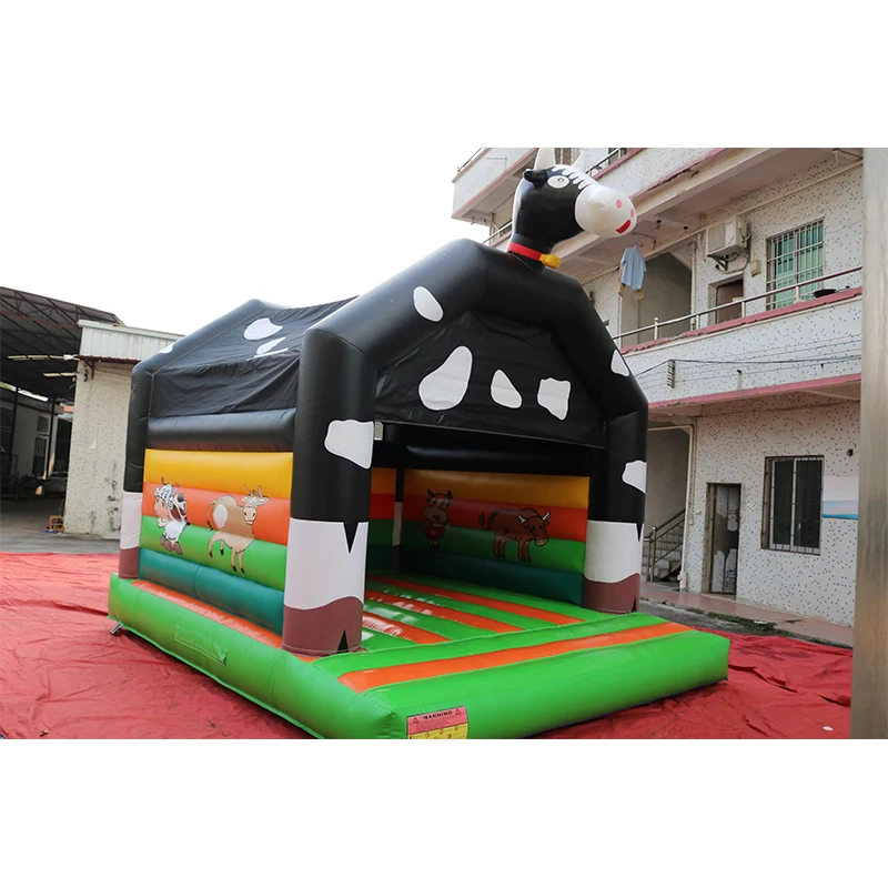 

Детская игровая площадка, горячее качество, надувной надувной замок на тему коровы, распродажа