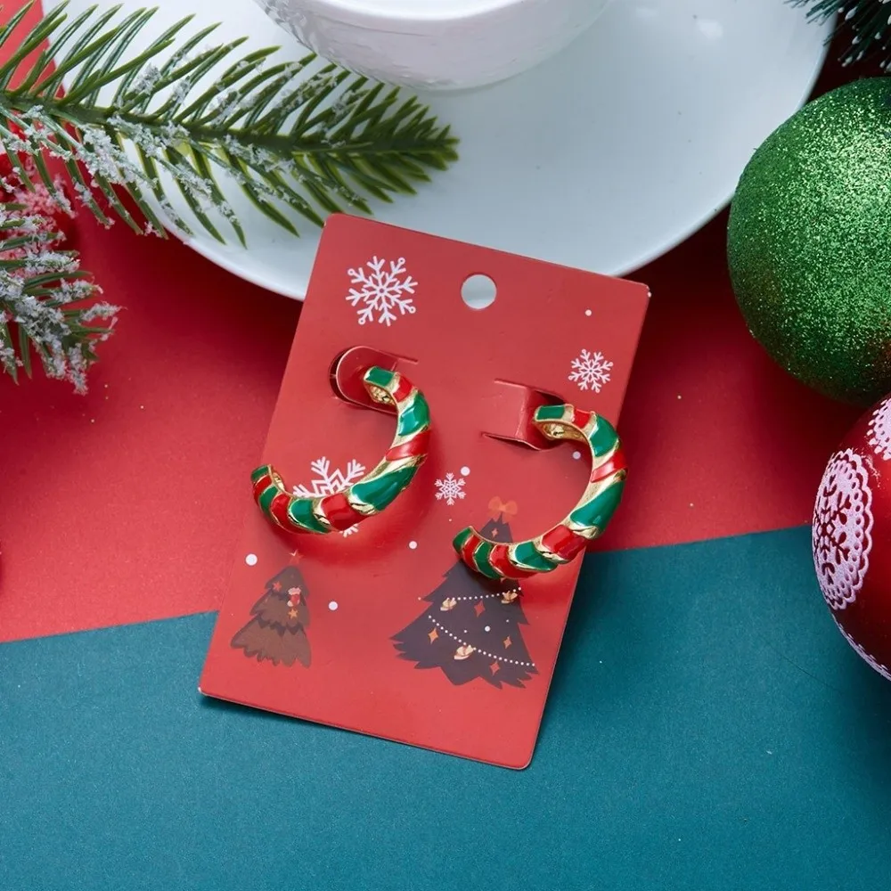 Santa Claus Christmas Earrings Elk Grandpa Christmas Jewelry Rhinestone Drop Earrings Santa Claus Dangle Earrings Party Decor