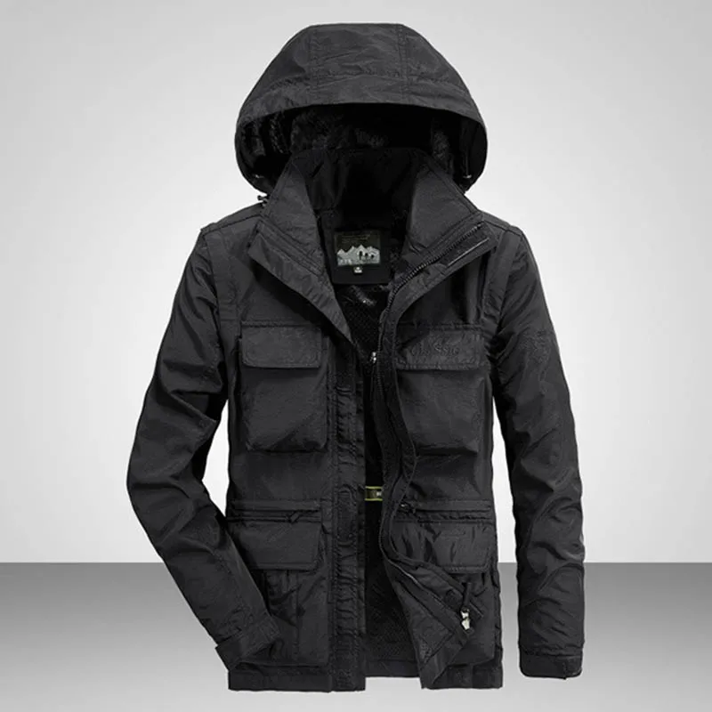 Mens Clothing Motorcycle Jacket Men's Winter Coats Parkas Overcoat Streetwear New in Outerwears Jackets Mountaineering Boy Man &