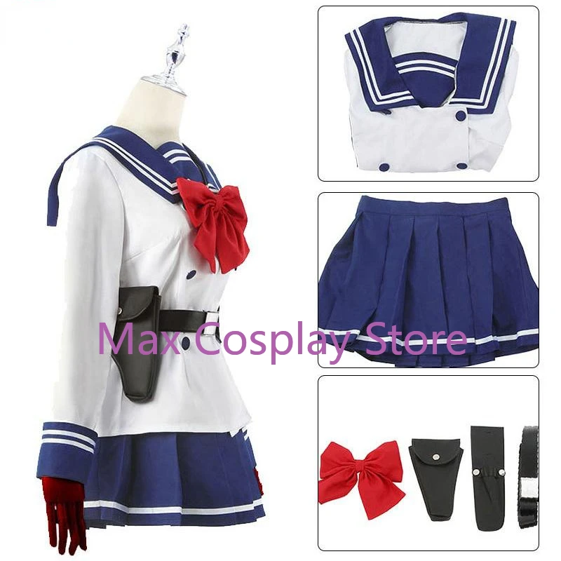 Anime Cosplay Costume Wigs Tenkuu Shinpan Yuri Honjo Wig Women Sailor Suit JK School Uniform view 2