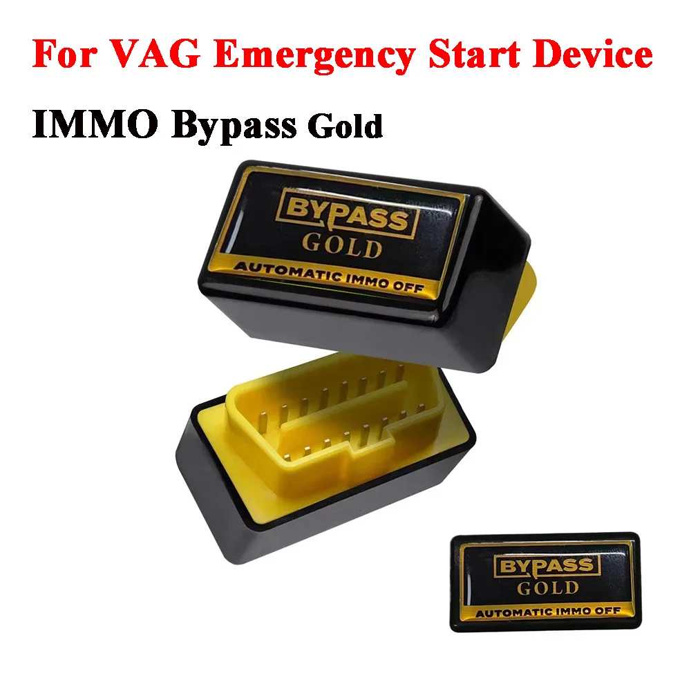 2026 Newest Bypass Gold for VAG Emergency Start Device for V-W IMMO Bypass OBD2 Car Repair Essential Tools Plug and Start