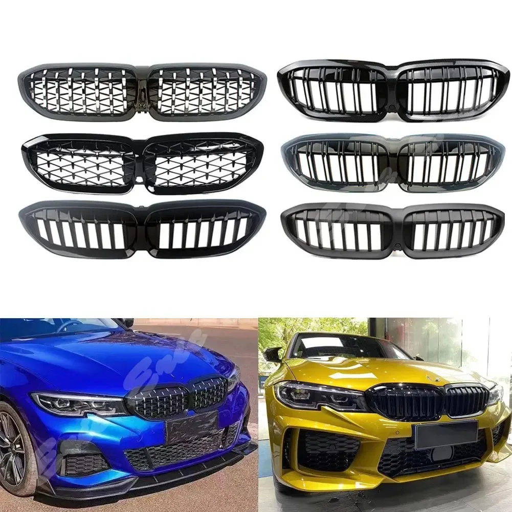 

Front Center Grille Sport Grilles Replacement ABS Fit For BMW 3 Series 320i 325i 330i M340i G20 G21 G28 2019-2022