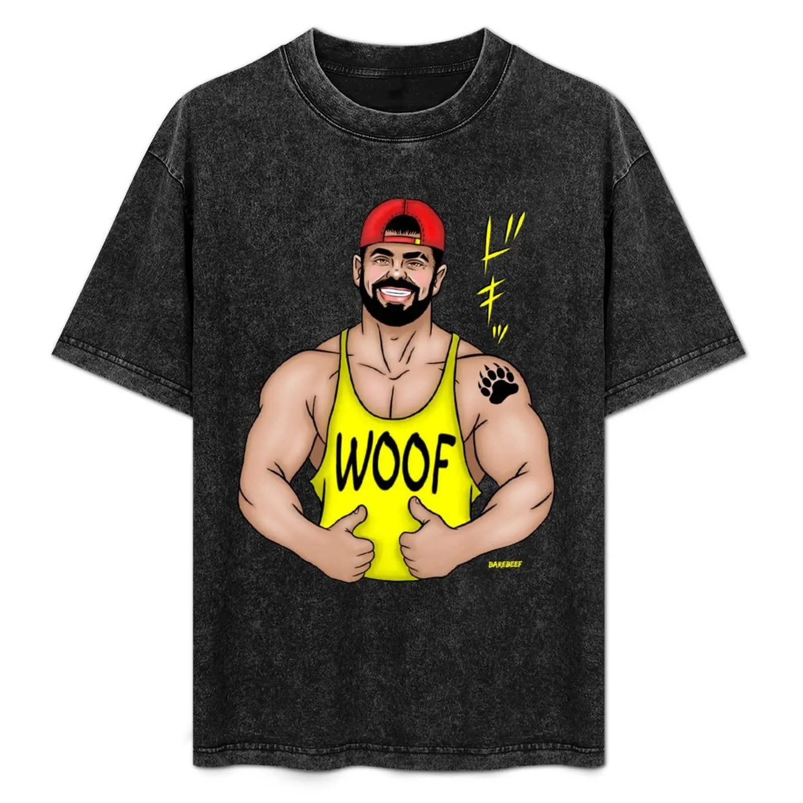 

Big Woof T-Shirt Non-Shrink Basic Cotton T-Shirt