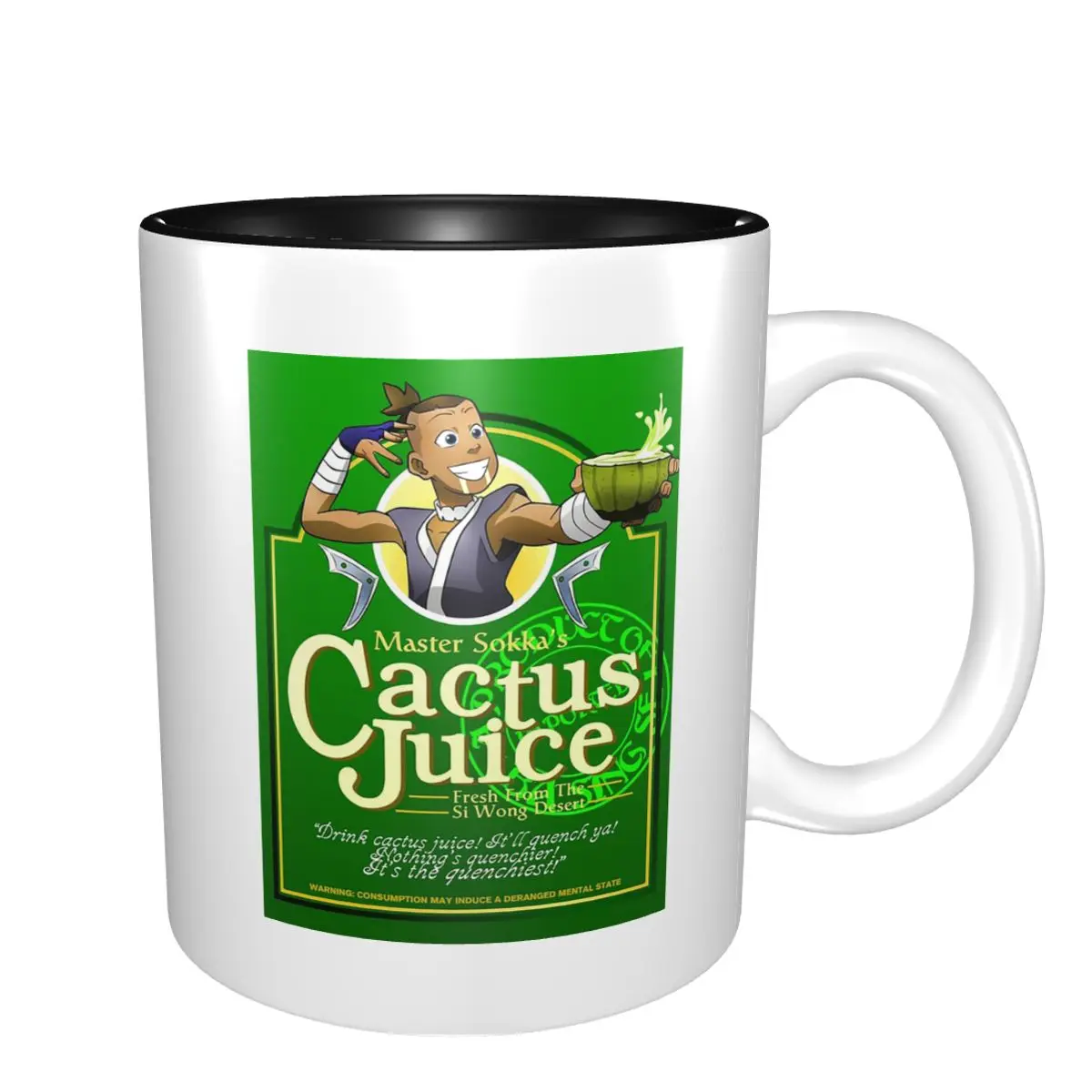 Master Sokka's Cactus Juice Mug Funny Ceramic Coffee Cups Tea Mugs Milk Cup Drinkware Gift for Friends