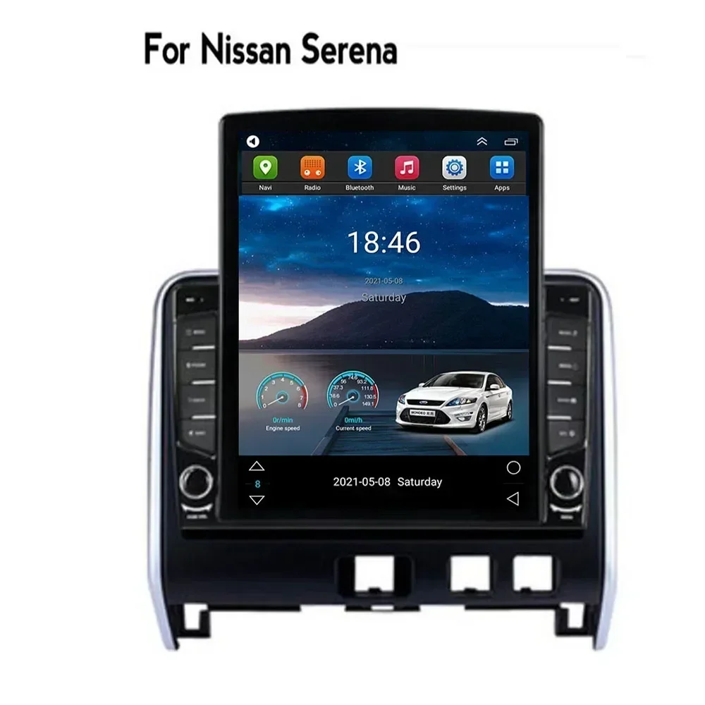 For Tesla Style 2 Din Android 13 Car Radio For Nissan Serena 5 V C27 2016-2035 Multimedia Video Player GPS Stereo Carplay RDS