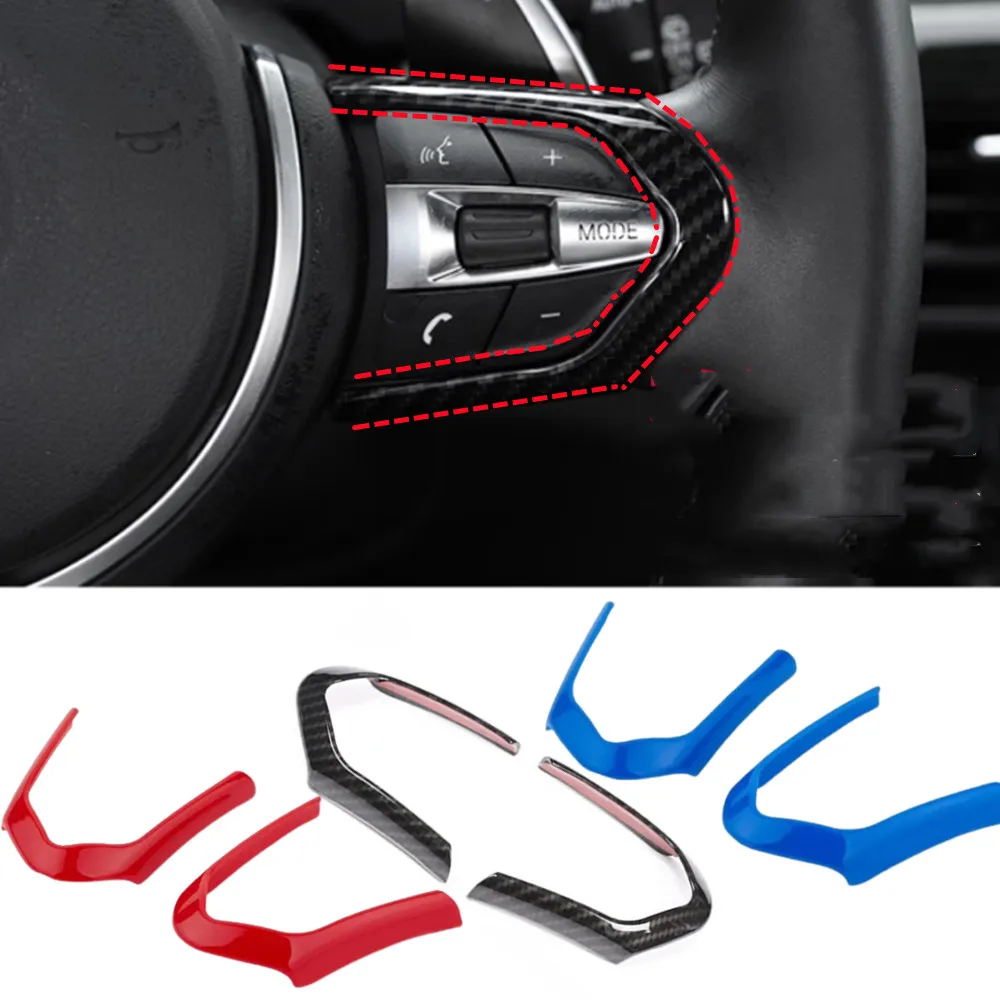 For BMW F20 F22 F21 F30 F32 F33 F36 F06 F12 F13 X5 F15 X6 F16 M-Sport Car Steering Wheel Decoration Frame Trim Car Accessories