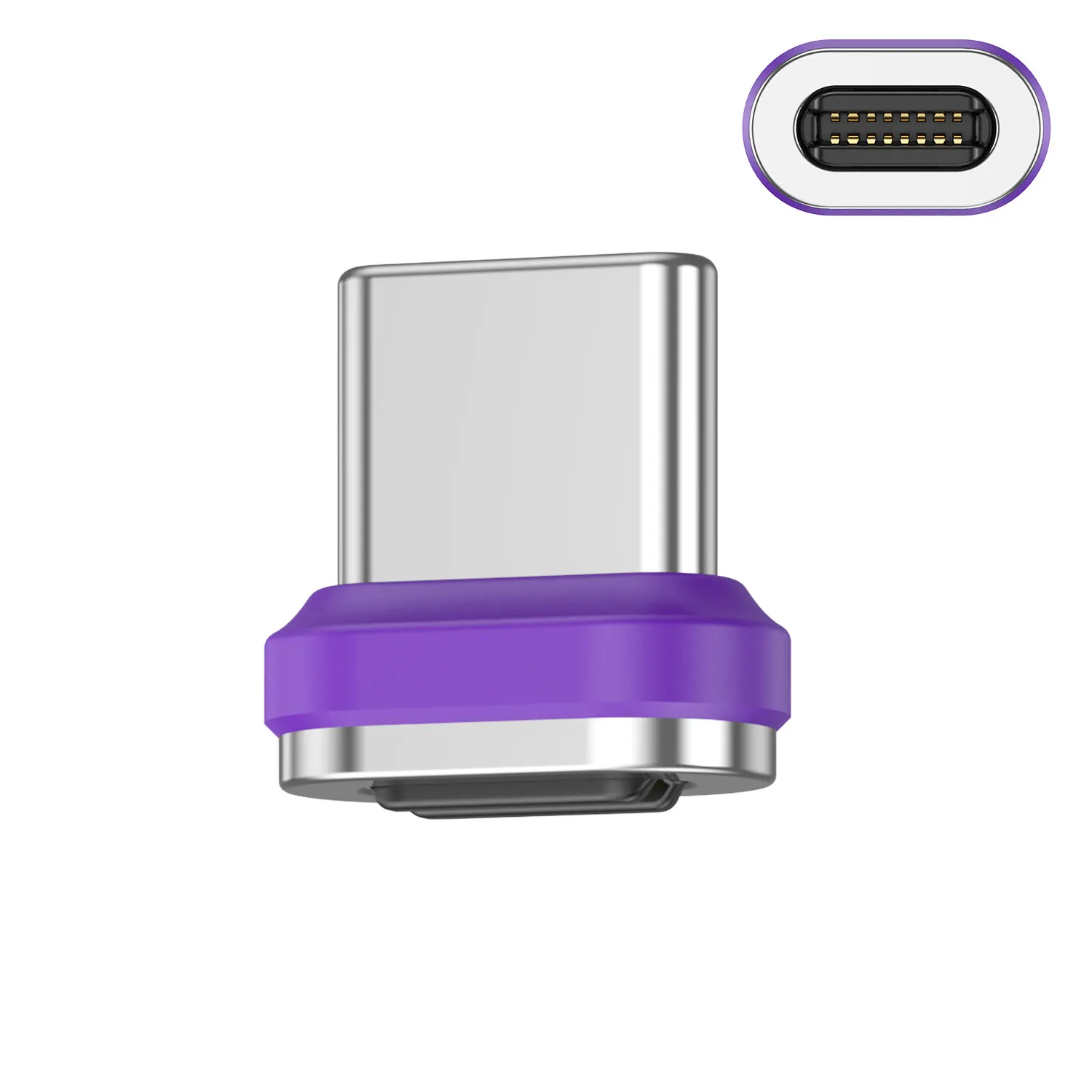 USLION 240 W Typ-C-Adapter, USB-C auf Typ-C-Schnellladekabel, magnetischer USB-C-Buchse-Konverter für MacBook, iPhone 16 15 Xiaomi