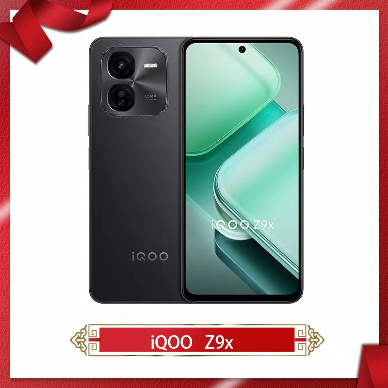 Оригинальный Новый Официальный сотовый телефон IQOO Z9X 5G, 6,72 дюйма, ЖК-дисплей, Snapdragon 6 Gen1, 6000 мАч, 44 Вт, флэш-зарядка, задняя камера 50 МП, OTA
