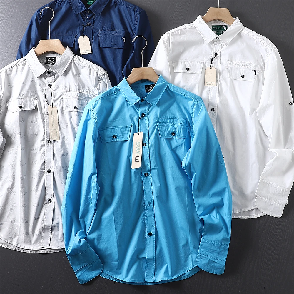 

Classic Comfortable Long Sleeve Casual Shirt Resistant to Wear for Men Spring Workwear Style Fashionable Versatile Loose Fit