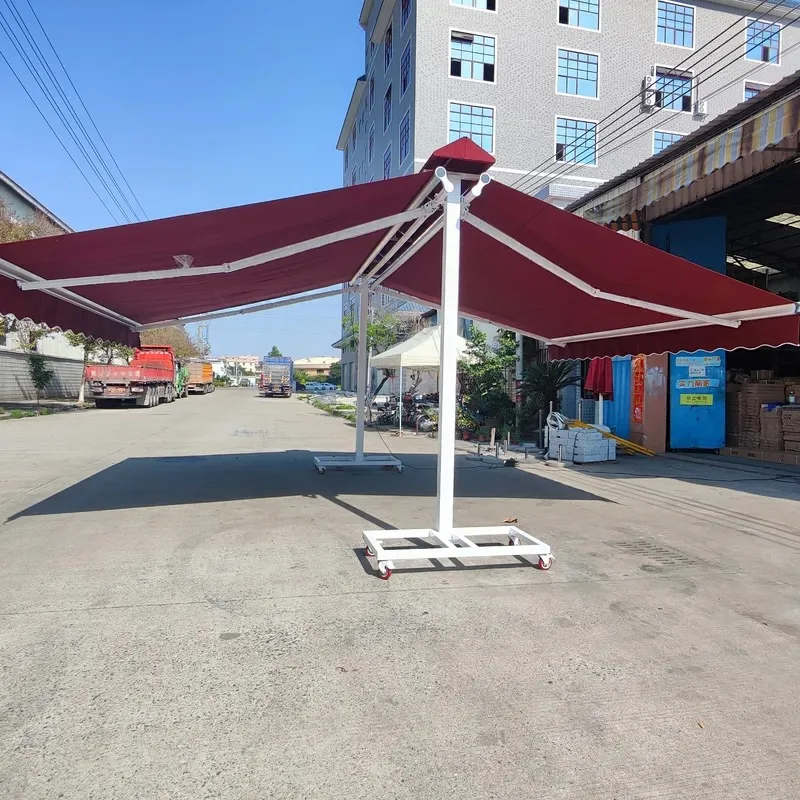 Double Open Retractable Awning Tent 5x3m with Motor