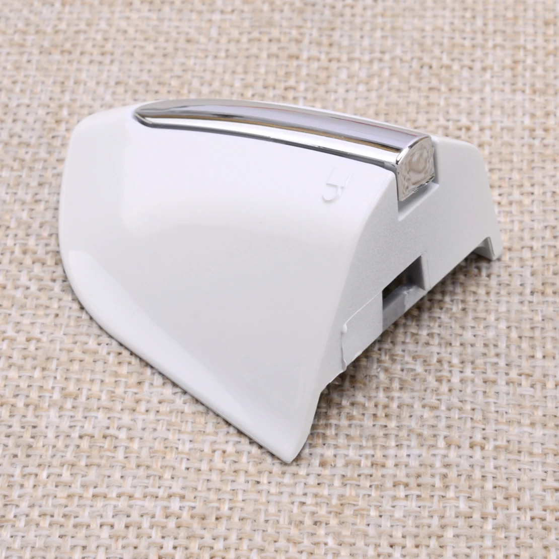 

DS73 F218A15-BE54WF Front Left Door Handle Key Cover Cap Bezel White With Silver Stripe Fit for Ford Fusion Edge 2013-2019 2020