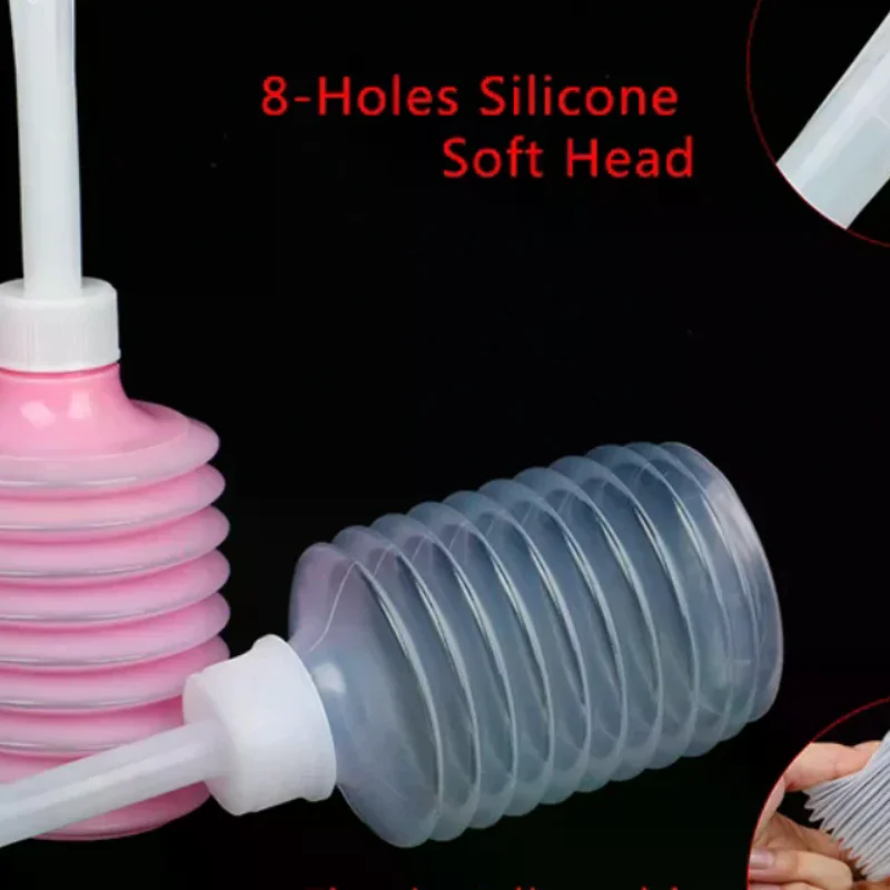 200 مل 8 ثقوب المتاح المهبل الشرج الدوش قابل للسحب غسل تنظيف الشرج نظيفة