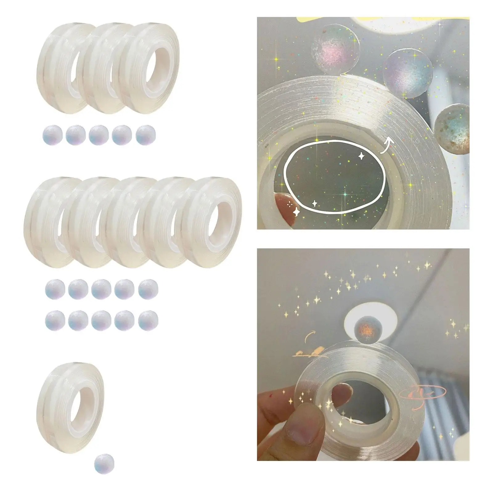 Funny Sticky Ball Rolling Tape Relaxing Decorative Educational Toy Tape for