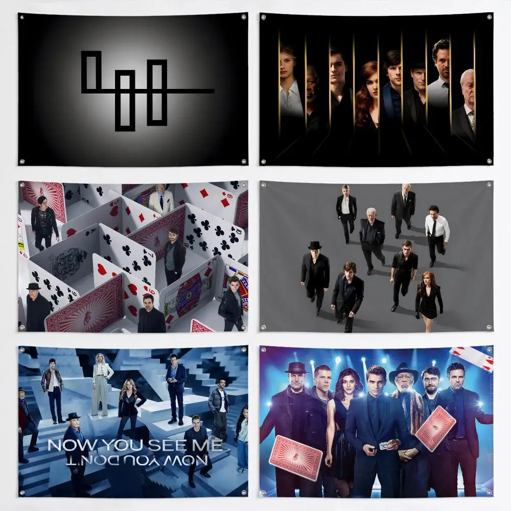 Now You See Me Flags Aesthetic Wall Tapestry Printed Wall Hanging Living Room Party Outdoor Decor
