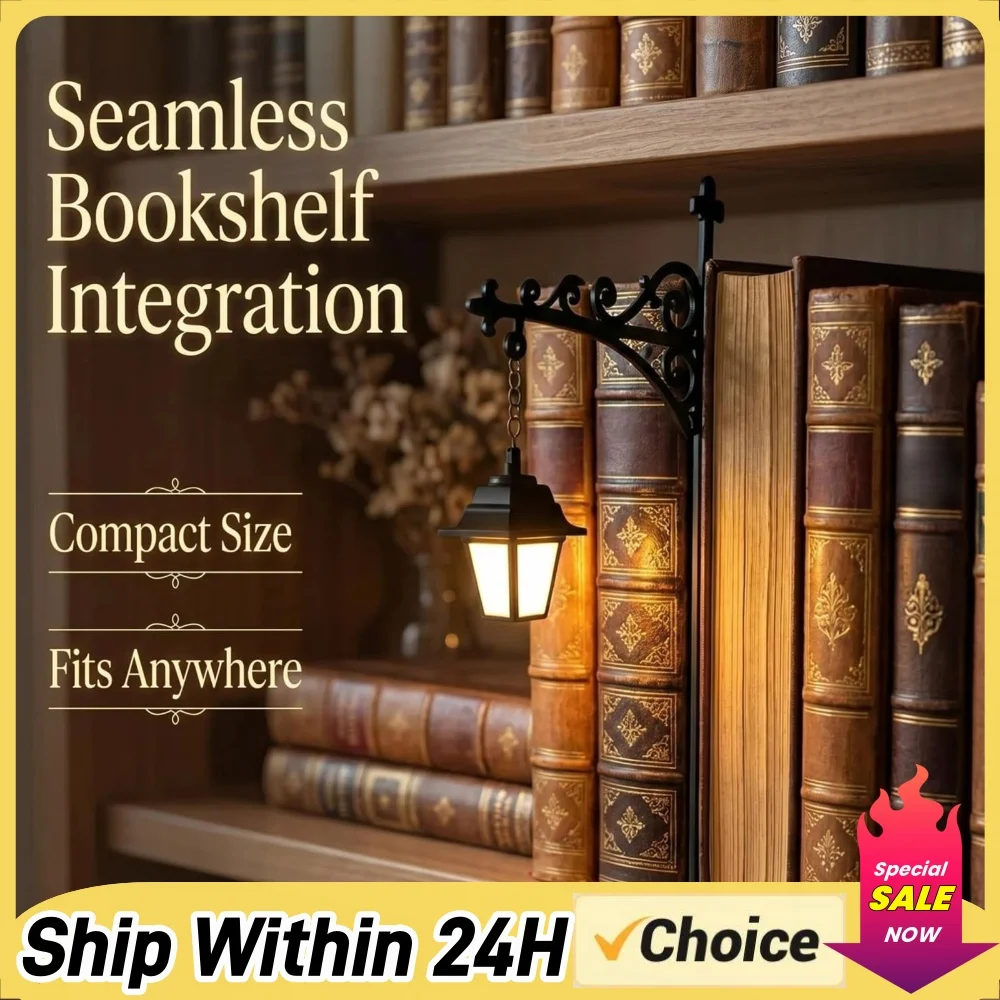 Decorative Bookshelf Light Warm Glow & Easy Placement Miniature Shelf Light Fantasy Design & Versatile for Bookworms