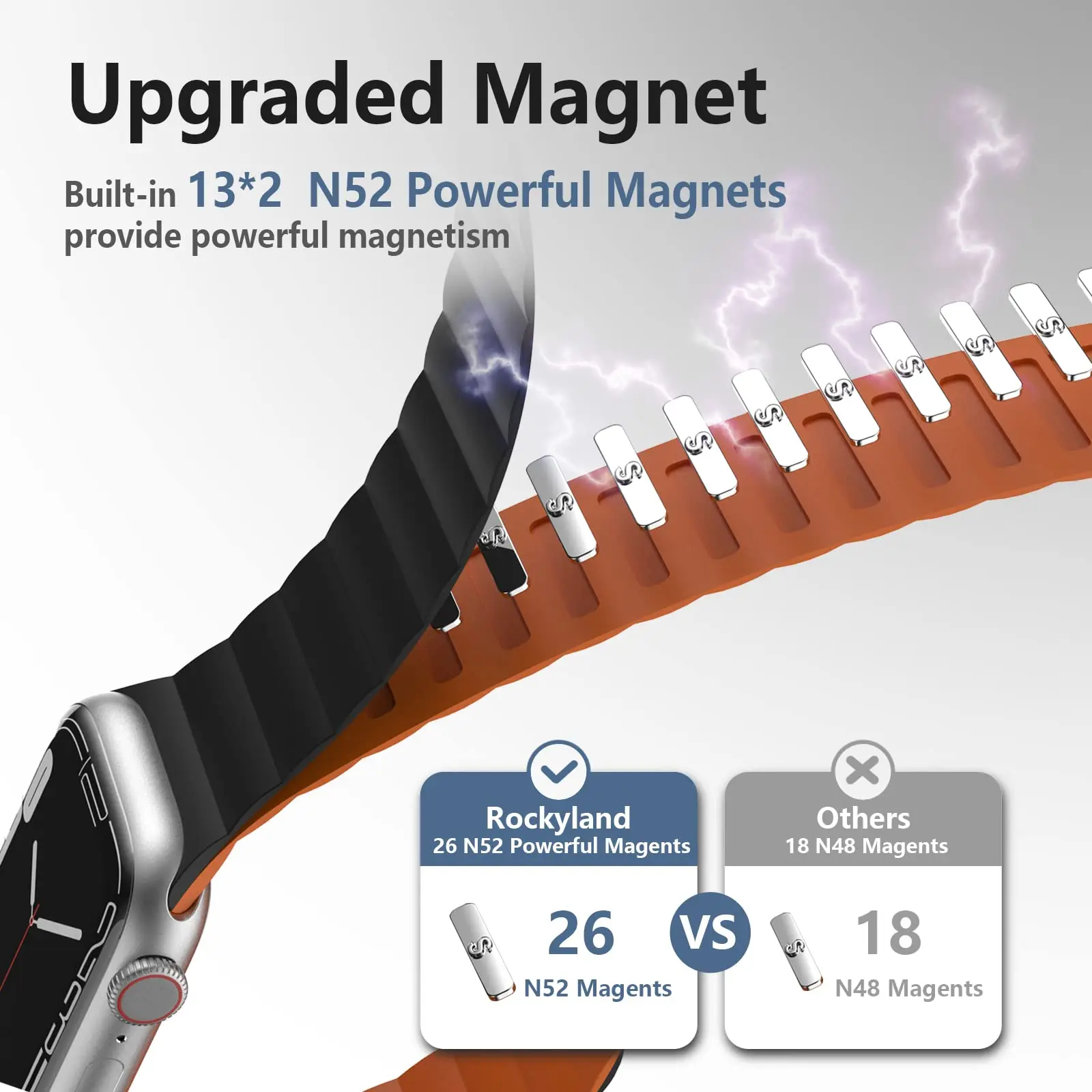 Магнитный ремешок для часов Apple, 46 мм, 44 мм, 45 мм, 40 мм, 49 мм, 41 мм, 42 мм, силиконовый браслет correa серии 10 9 8 3 5 4 SE 6 7 Ultra