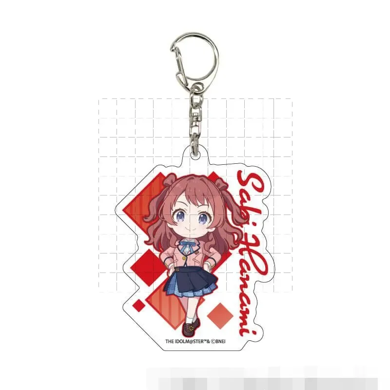 Game Rinami Himesaki Saki Shinosawa Temari Tsukimura Keychain Doll Anime Acrylic Keyring Pendant for Gift