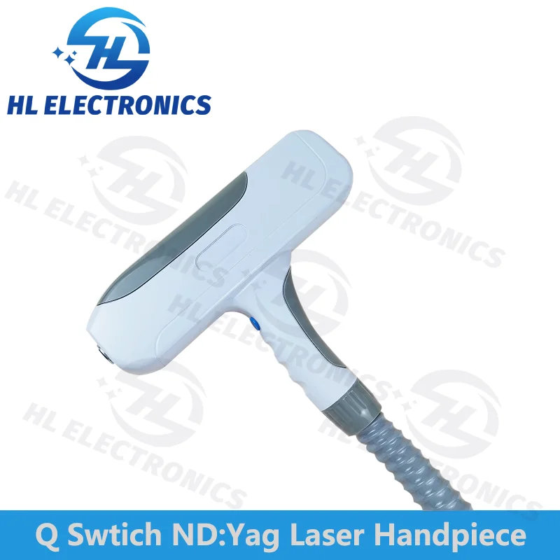 Q Switch ND Yag Laser Handle with three laser lens tips 1064nm 532nm 1320nm