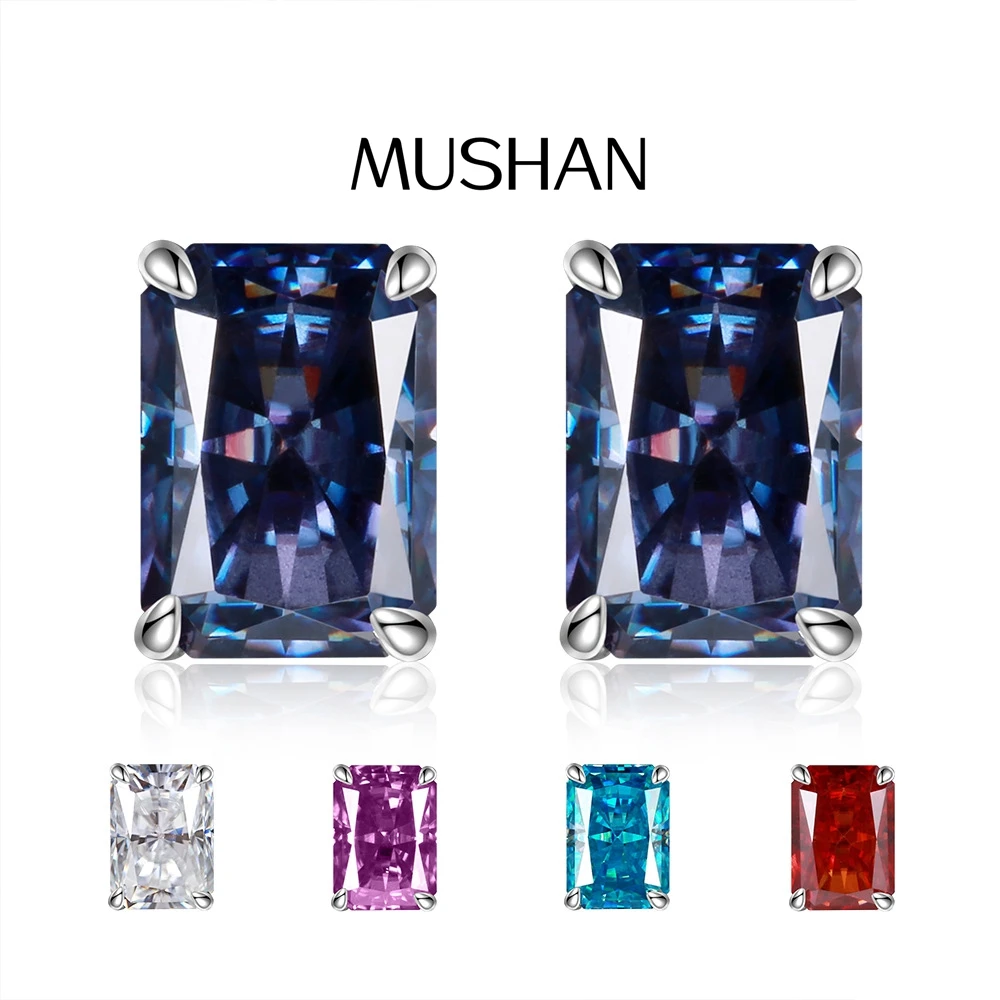 

Ювелирные изделия бренда MUSHAN, серьги-гвоздики из стерлингового серебра 925 пробы, 7 карат, 8*10, с драгоценными камнями в форме ледяного цветка, женские серьги-гвоздики, изысканные ювелирные украшения, аксессуары