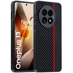 Shockproof Funda for Oneplus 13 13R 15 15R Case Luxury Fiber Texture PU-Leather Protection Phone Cover for Oneplus 13  Capa