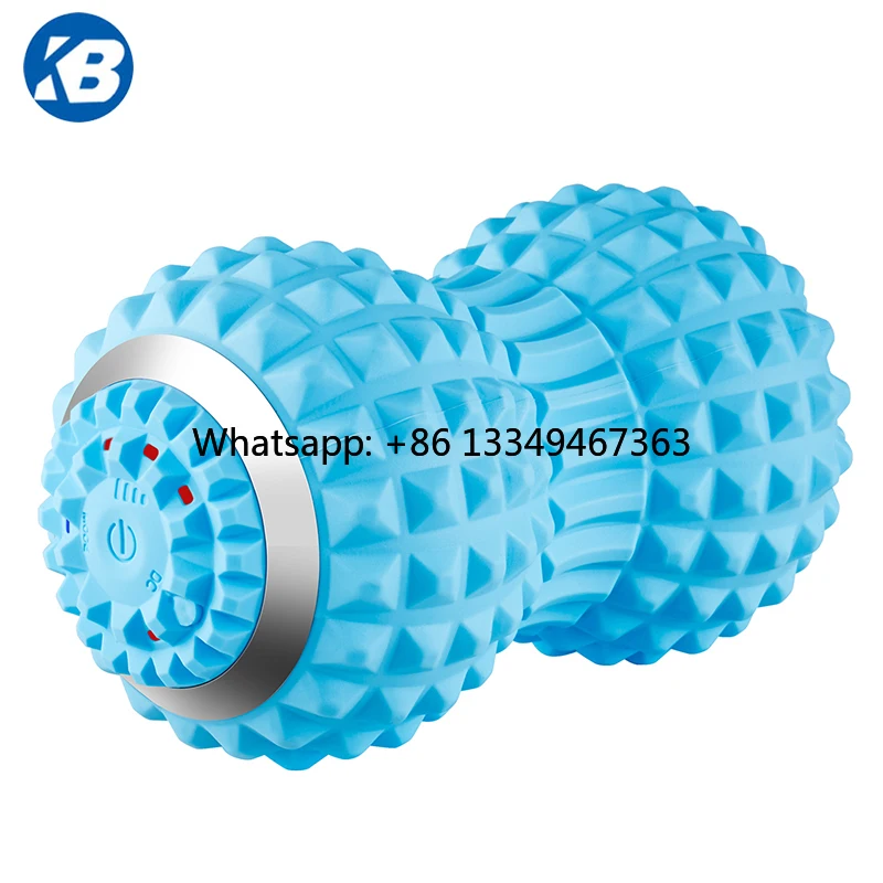 

2025 New Electric Sports Custom Fitness Foot Foam Yoga Peanut Roller Vibration Massage Ball Set