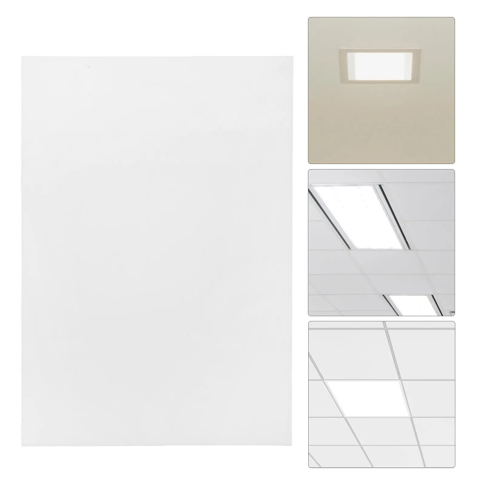 Panel Difusor de Luz Acrílico Esmerilado de 297 x 210 mm, Lámina Acrílica Opalina, Cubierta de Repuesto para Paneles LED, Lámparas Colgantes y Candelabros