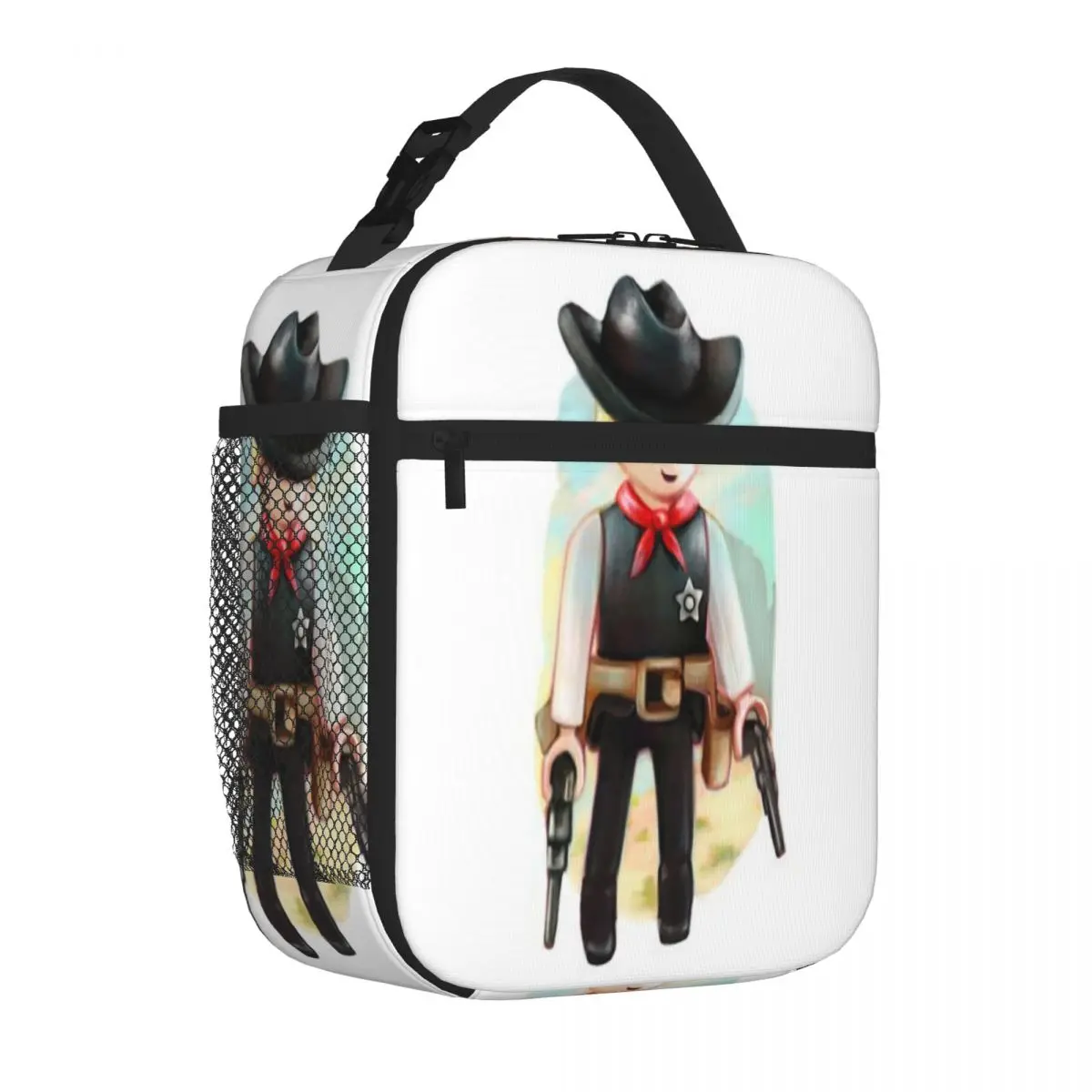 Hot Sale Sheriff Toy Sweet Style Insulated Lunch Bag School Field Trip Leakproof Lunch Bag