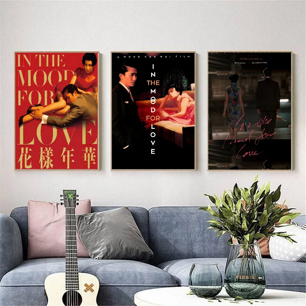 In The Mood for Love Poster HD art sticky wall waterproof home living room bedroom bar aesthetic decoration