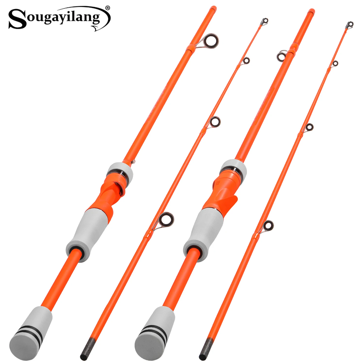

Sougayilang 1.8m Lightweight Lure Rod High Carbon Strong and Tough Rod Body EVA Anti Slip Grip Beginning Friendly Fishing Rod