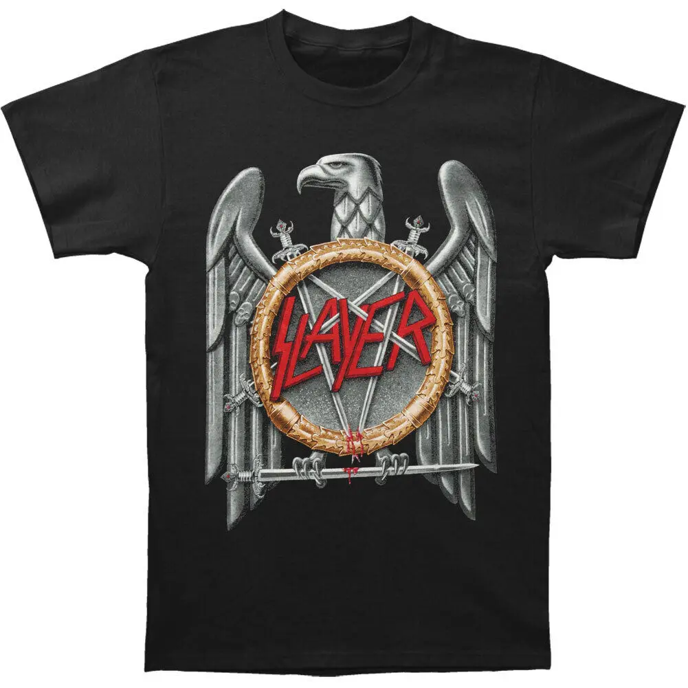 T-shirt Slayer Silver Eagle pour homme, grand, noir