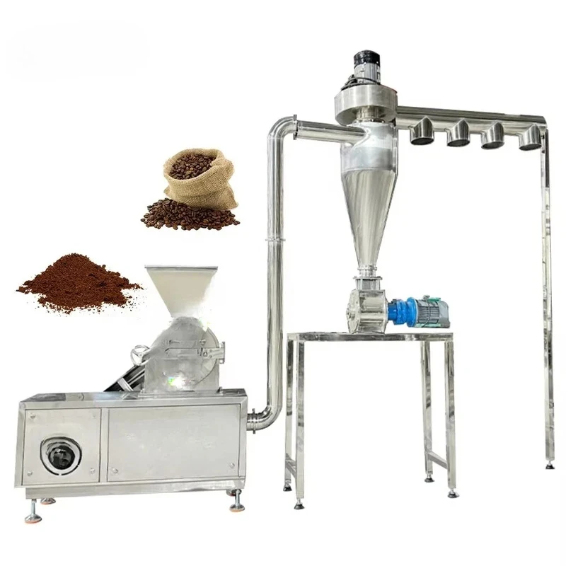 400Kg Food Pastry Lotus Root Powder Grinding Tooth Claw Crusher With Dust Collection Device