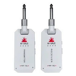 M-VAVE 5.8G Wireless Guitar System WP-5G Rechargeable Wireless Audio Transmitter Receiver for Guitar Amplifier Accessory
