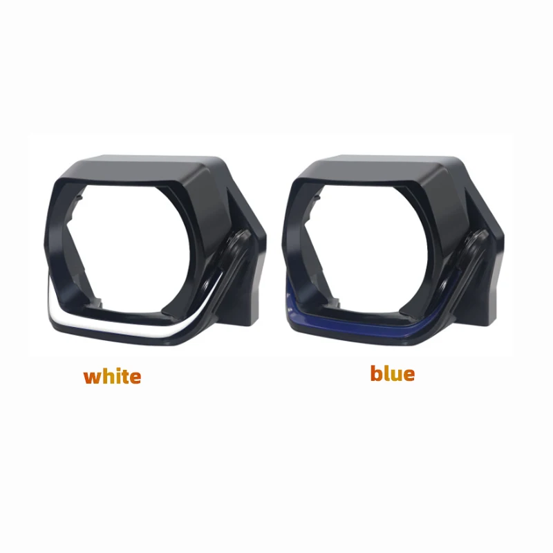 SANVI 3.0'' Square Shrouds LED Angel Eyes With White Blue RGB for Car Headlight Matrix Projector Lens DRL DIY Retrofit Auto Part