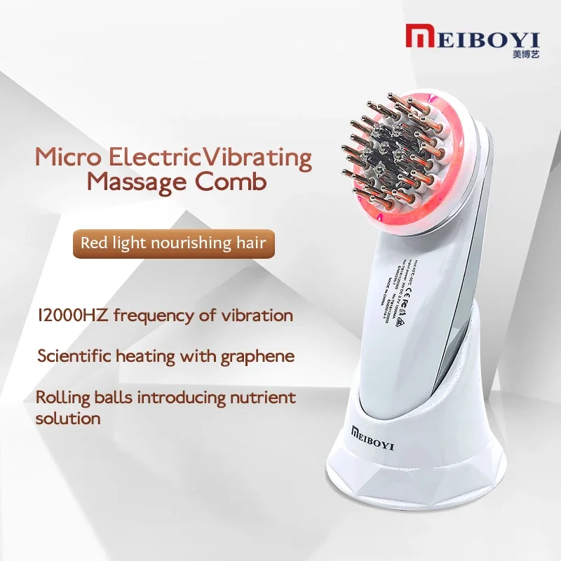 Head Scalp Massager Comb Electric Anti Hair Loos Tools Treatment Oil Bottle Brush Hair Growth Care Massage Comb