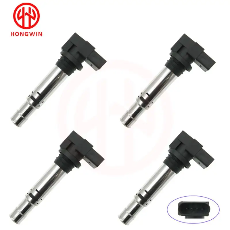 

4Pcs Ignition Coil For Golf JJetta Bora BBeetle PPolo Cc Eos Passat Sharan Tiguan A1 A3 Octavia 1.6 1.4T 036905715 036905715D