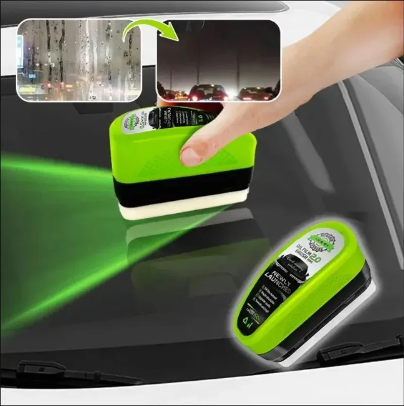 

Crystal-Clear Windshields for European Cars: Glass Brush + Oil Film Remover (Front & Interior)