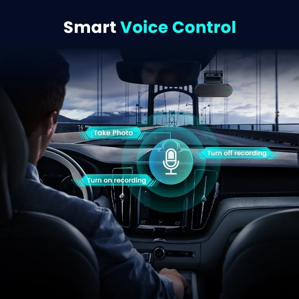 كاميرا DDPAI 4K Dash Cam الأمامية والخلفية، كاميرا داش للسيارة 2160P+1080P، كاميرا GPS 5G WiFi Dashcam للسيارات، دعم تخزين مزدوج eMMC 32G مجاني #6