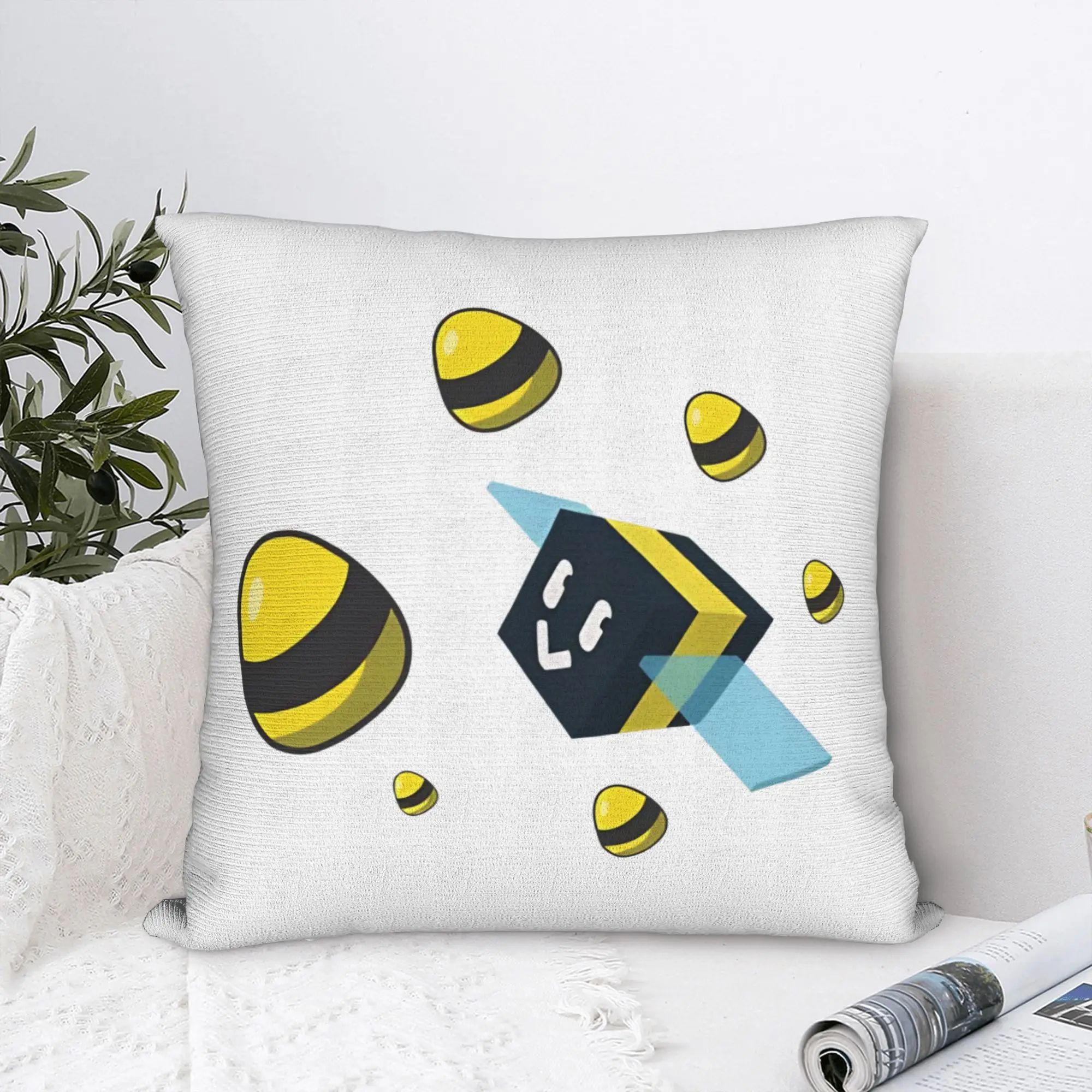 Bee Swarm Simulator  Gaming Square Pillow Cases Cushion Cover Awesome Zipper Decorative Throw Pillow Case Cover for Sofa 18