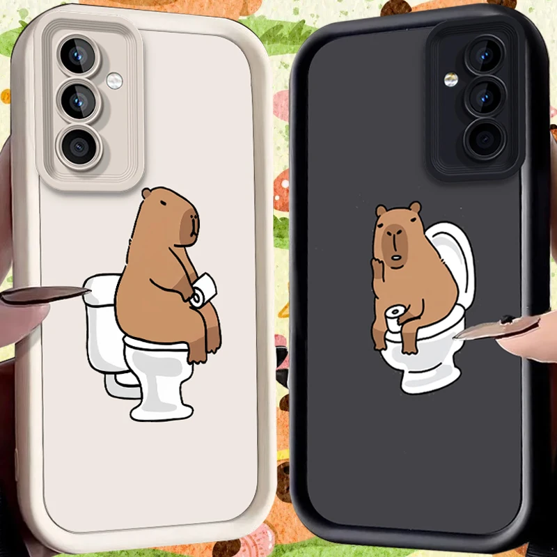Lavatory Capybara Hülle für Samsung Galaxy A53 A50 A50S A36 5G A35 A34 A33 A32 A30 A26 A24 A23 A22 A20 A16 A15 A14 A13 4G Cover