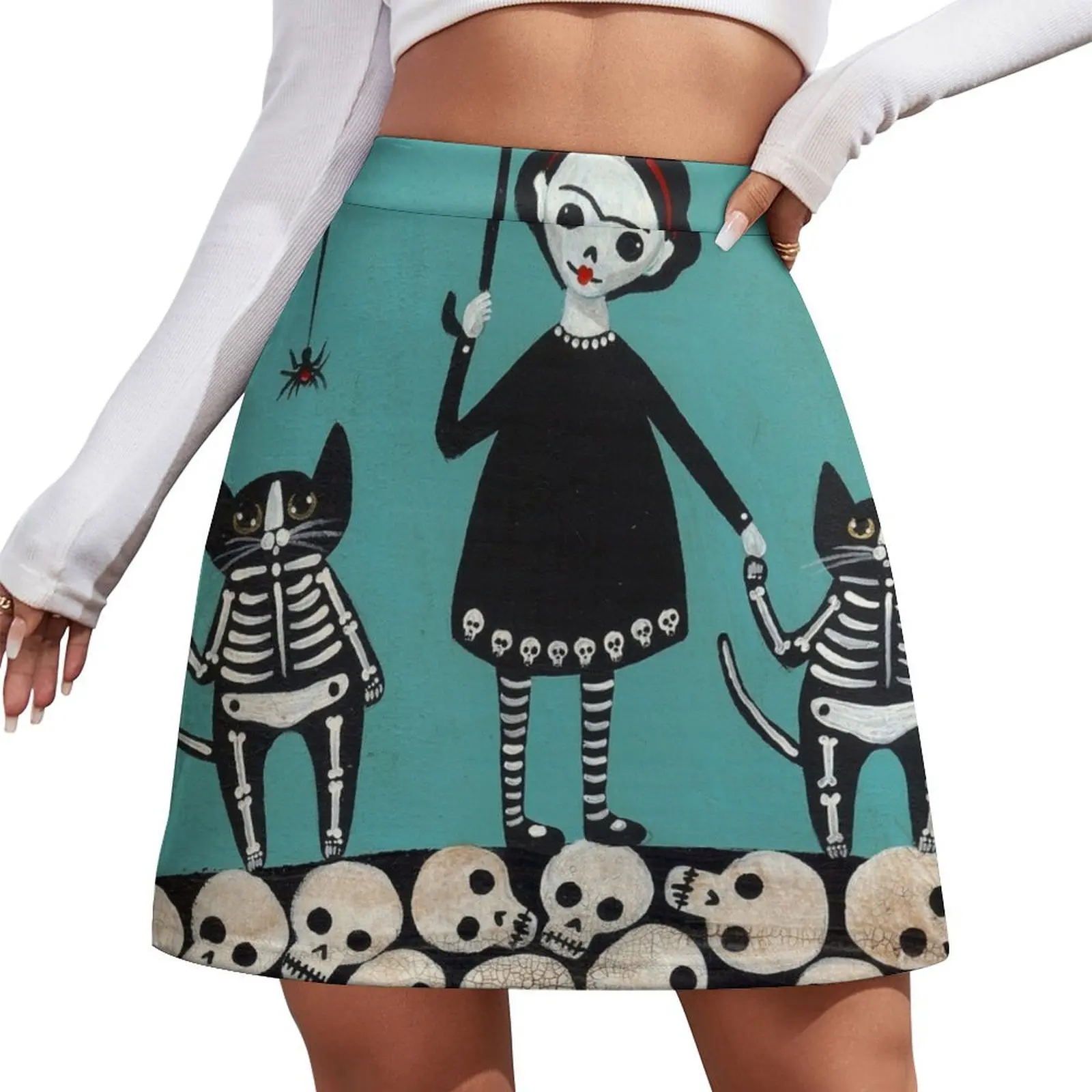 

Day of the Dead Mini Skirt summer outfits for women 2025 luxury evening dresses 2025 Mini Skirt