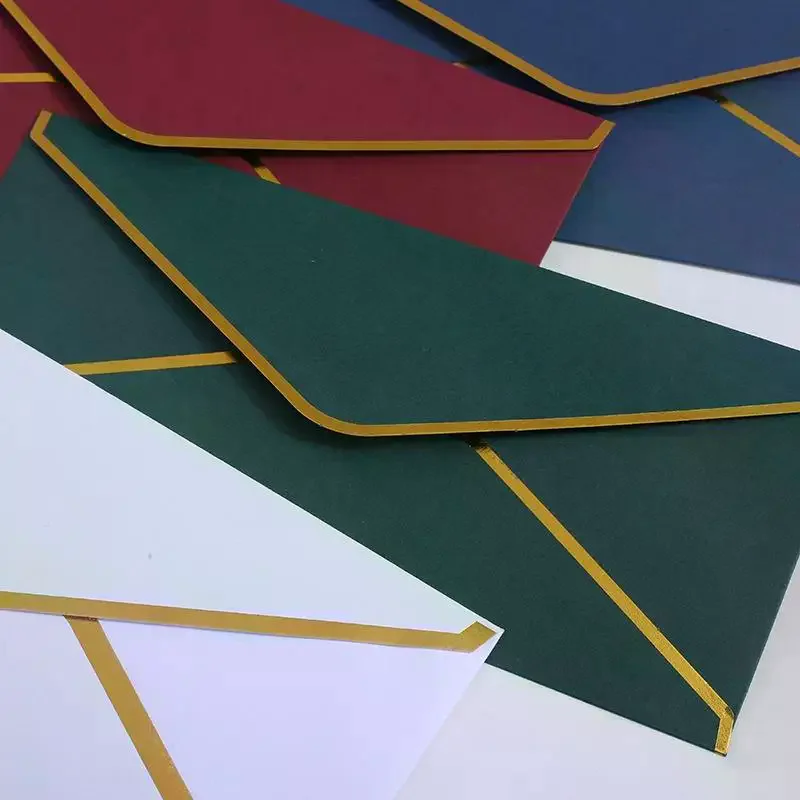 

10PCS Luxury Foil Sealed Envelope - Self-Sealing Wedding Invitations, Thank-you Notes, Corporate Events & Birthday Invitations