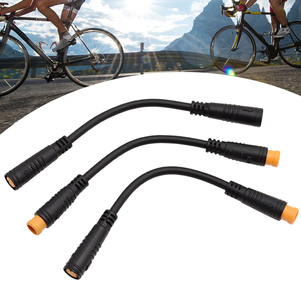 Electric Bicycle Extension Wire 3 Pin Sensor Thumb Throttle Waterproof Extension Cable For BAFANG Cycling Accessories