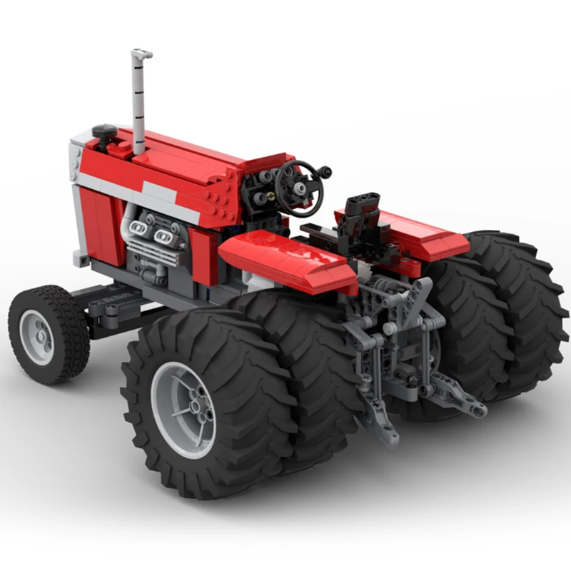 MOC 981 個シティテクニックエンジニアリング RC Mas Fergus1155 V8 トラクタートレーラーモデル DIY クリエイティブアイデア ChildToy ギフトテクノロジーブロック